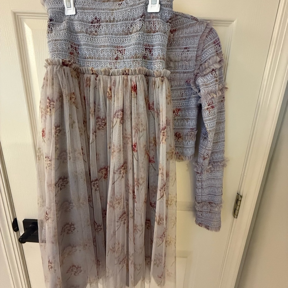Needle & Thread Lavender Floral Two-Piece Skirt Set